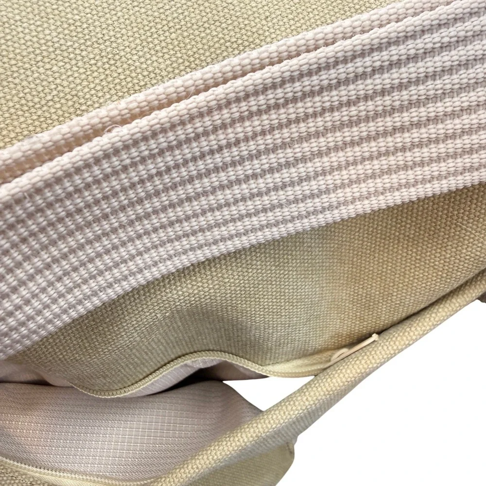 Canvas Camera Messenger Bag S Tan Adjustable Padded Crossbody Tech Travel Gear